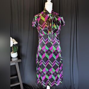 Vintage DVF Silk Plaid Dress ASO Gilmore Girls